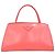 Prada Bolso tote de cuero cepillado con logotipo de triángulo rosa