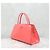 Prada Bolso tote de cuero cepillado con logotipo de triángulo rosa - vista 2