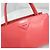 Prada Bolso tote de cuero cepillado con logotipo de triángulo rosa - vista 4
