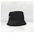 Prada Nylon-Bucket-Hat mit Dreieckslogo Schwarz - Ansicht 2