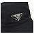 Prada Nylon-Bucket-Hat mit Dreieckslogo Schwarz - Ansicht 4