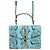 Gucci Bolsa de mão e de ombro em python azul Edição Limitada