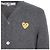 Comme Des Garcons Cárdigan Gold Patch AX (Unisex) Castaño - vista 5