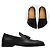 Brunello Cucinelli Mocassini con nappe in pelle nero autentico