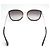 Gucci Schwarze Sonnenbrille mit flachem Goldton-Gestell - Ansicht 4