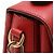 Gucci Bolsa de mão e de ombro com corrente e alça superior entrelazada em couro vermelho - vista 10