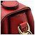 Gucci Bolsa de mão e de ombro com corrente e alça superior entrelazada em couro vermelho - vista 11