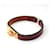 Hermès Burgundy Micro Kelly Gold-Plated Bracelet XS Red  - view 2