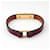 Hermès Burgundy Micro Kelly Gold-Plated Bracelet XS Red  - view 3
