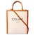 Céline Vertikaler Canvas-Cabas Braun