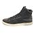 Salvatore Ferragamo Sneakers alte da uomo in pelle nera con punta marrone Nero - vista 3