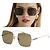 Gucci Gafas de sol de lujo de metal cuadradas oversize Multicolor