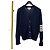 Thom Browne Shetland Cardigan mit Streifen Navy Blau