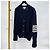 Thom Browne Shetland Cardigan mit Streifen Navy Blau - Ansicht 2