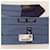 Hermès Cravatta in seta geometrica blu marine - vista 8