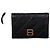 Balenciaga Crush gestepptes Kartenetui schwarz