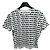 Miu Miu Camiseta de algodón estampada Plata