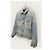 Amiri Chaqueta reversible de franela a cuadros rojos y denim desgastado Azul - vista 4