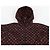 Louis Vuitton Giacca con cappuccio in nylon con monogramma rosso - vista 4