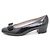 Salvatore Ferragamo Scarpe da donna in pelle lucida con logo Bar Nero