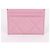 Chanel Rosa Kartenetui mit silbernem Logo Pink - Ansicht 6