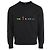 Kiton Felpa girocollo nera con logo ricamato multicolore Nero