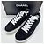 Chanel Sneakers in Velluto e Scamosciato da Uomo Nero Multicolore - vista 4