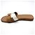 Sandali Oran Hermès in pelle marrone e bianca - vista 3