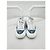 Louis Vuitton Sneakers Charlie in denim Argento - vista 2