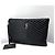 Saint Laurent Clutch trapuntata da donna nera Large Nero