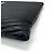 Saint Laurent Clutch trapuntata da donna nera Large Nero - vista 8