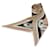 Burberry Sciarpa in seta Skinny Check Marrone - vista 4