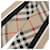 Burberry Sciarpa in seta Skinny Check Marrone - vista 6