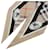 Burberry Sciarpa in seta Skinny Check Marrone - vista 7