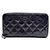 Chanel Cartera larga de charol Negro