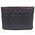 Chanel Clutch Lambskin Silver CC Classic New Medium Nero - vista 11