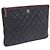 Chanel Clutch Lambskin Silver CC Classic New Medium Nero - vista 2