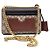 Gucci Borsa a Spalla Supreme Padlock Small Multicolore - vista 3
