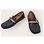 Gucci Mocassino da guida Black Silver Web Bee Tab Nero - vista 3