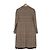 Miu Miu Luxury Biarr Damen Wollmantel mit Karomuster, einreihig und Brustlogo - Ansicht 4