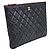 Chanel Clutch Classic New Medium in Caviar Nero e Oro - vista 3