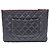Chanel Clutch Classic New Medium in Caviar Nero e Oro - vista 4