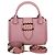 Burberry Borsa a spalla rosa granulata con due tracolle