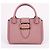 Burberry Borsa a spalla rosa granulata con due tracolle - vista 2