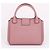 Burberry Borsa a spalla rosa granulata con due tracolle - vista 6