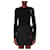 Valentino Aufbereiteter Langarmpullover mit Schleifen-Twilly-Schal-Detail Schwarz