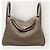 Hermès Borsa a tracolla Lindy Etoupe Gold stamp Marrone - vista 3
