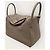 Hermès Borsa a tracolla Lindy Etoupe Gold stamp Marrone - vista 4