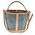Céline Bolso Bucket Medio en Lona Triomphe y Piel de Vitela Marrón, Bolso de Hombro Castaño - vista 8