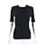 Balenciaga Kurzarm-Bluse Schwarz